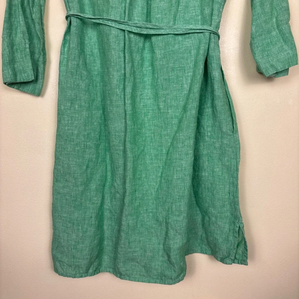 LILLY PULITZER 100% Linen Pilar Tunic Dress Gecko Green Women‎ Size Small Casual